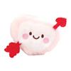 Cute Arrow Through Heart Plush Keychain, Small Love Heart Stuffed Animal Pendant, Soft Key Ring Charm for Bag Backpack Purse, Funny