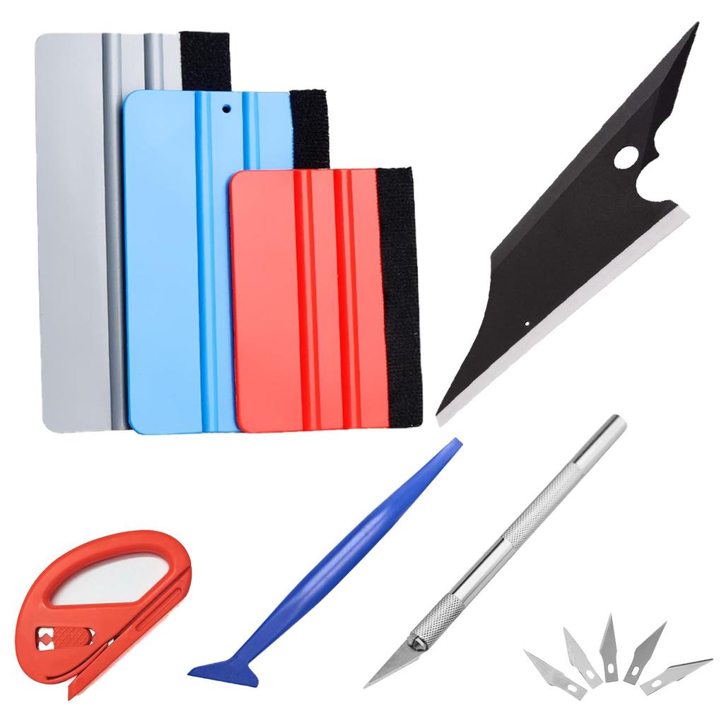 7 Piece Application Aid Tool Car Wrapping Film Installation Tool Set No Scratch Bubble