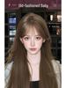 Long Straight Black Wig Set: Natural Hair, Full Head, Fashionable & Age-Reducing.