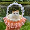 Realistic Meowing Kitten Flower Basket Doll - 2024 New Style for Girls and Kids.