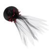 Black Veil Thorns Rose Crown Flower Spider Hat Sweet Gothic Hair Clip  Girls
