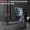 TPU+PC WIth Holder Phone Case for Samsung S26 Ultra S25 Armor Shockproof Magnetic Wireless Charging Protective Cover for Iphone