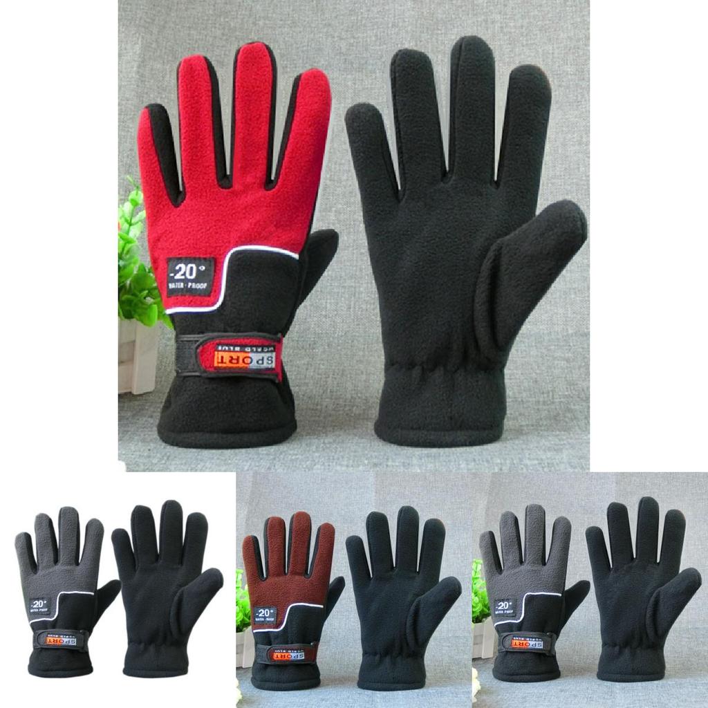 Fahrradhandschuhe mit Fleece-Material für Radfahren bei kaltem Wetter und für Grip