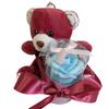 Q-FLA Kokoromo Bear Plush Teddy Bear with Ribbon, Fluffy and Cuddly, Perfect as a Gift or Celebration, 799013