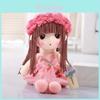 Linda Boneca de Pelúcia Infantil Brinquedo Adorável Boneca de Pelúcia Princesa com Vestido Encantador