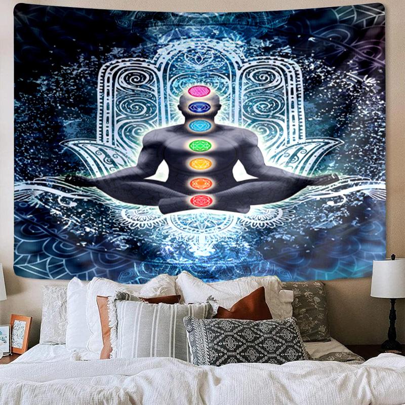 Chakra Balance Meditation Tapestry Room Decoration Wall Hanging for Living Room Bedroom, Dormitory, Birthday and Christmas Gifts