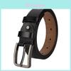 Genuine Leather Belt With Classic Pin Buckle For Casual And Formal Wear