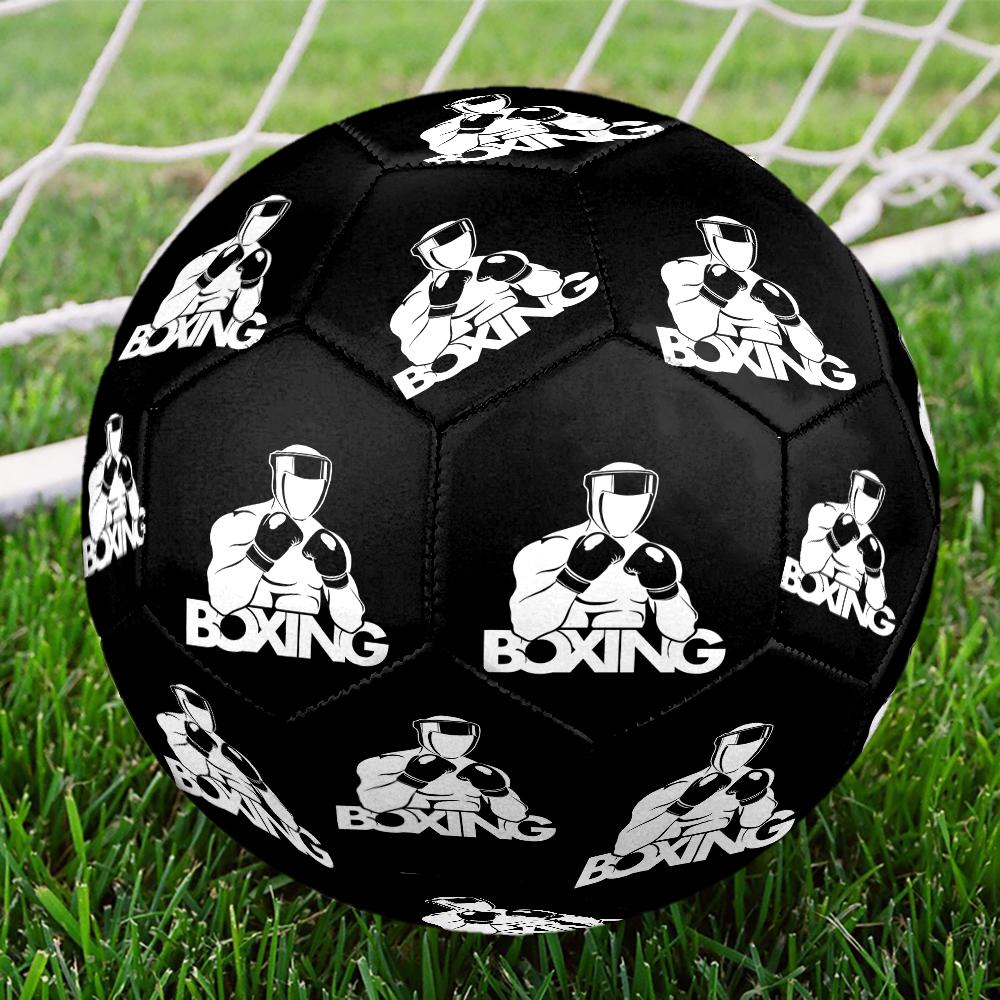 boxing Theme Size 5 Soccer Ball, Suitable for Both Indoor and Outdoor Matches, a Gift Suitable for Everyone.