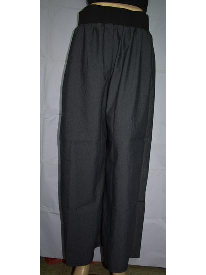 Damen Übergröße Weitbeinige Denim Freizeithose - Erhältlich in dünner Ausführung und langer Länge