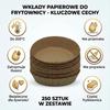 PAPER INSERTS FOR FAT-FREE FRYER 20/25 cm 250 pcs