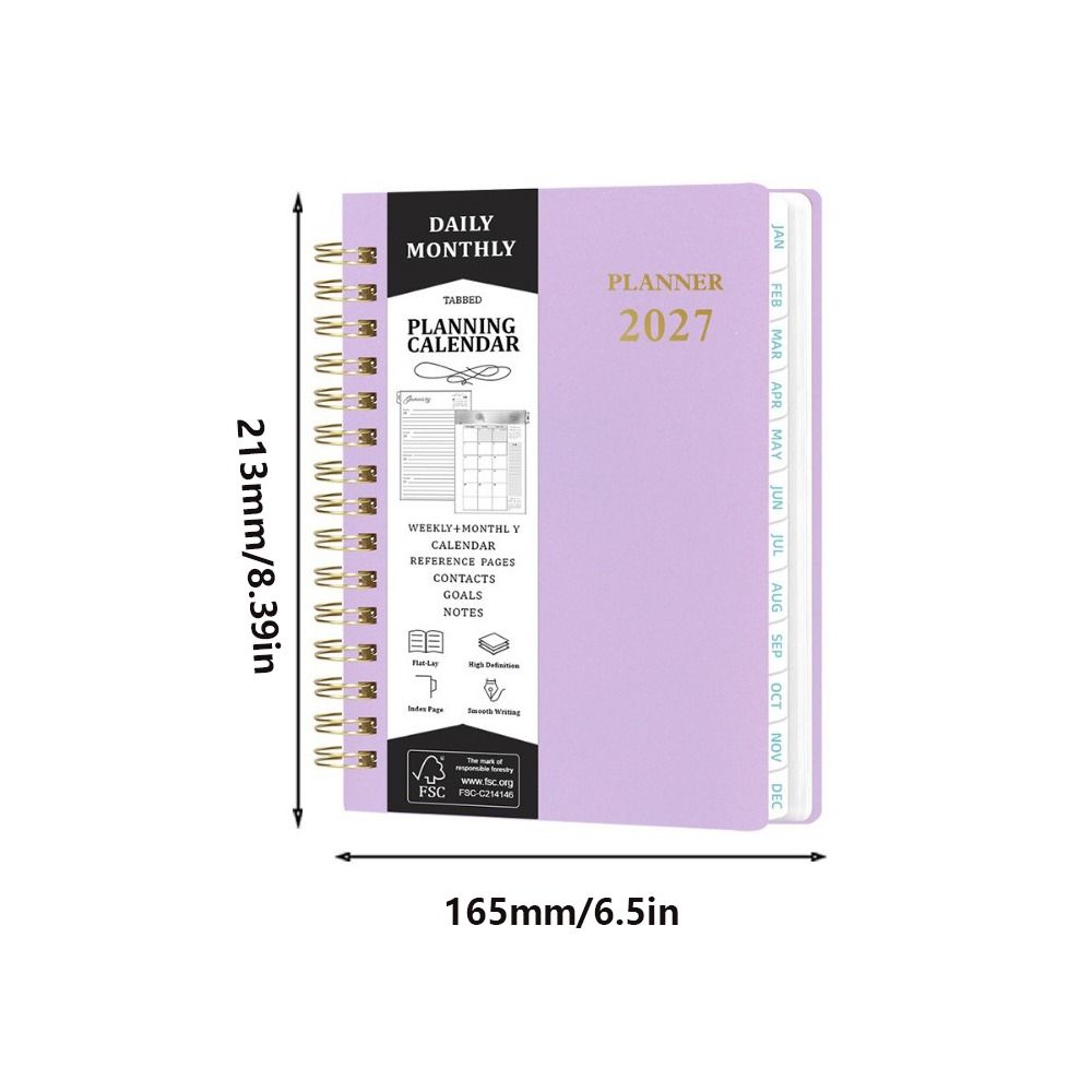 A5 2027 Yearly Planner Notebook Efficiency To-do List Notebook Stationery