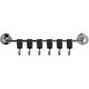 Leather S Metal Hooks,3 Pcs Multifunctional S-Hooks with PU Leather Coat S Hooks for Hanging Clothes Outdoor Camping Hanging Kitchen(Black)