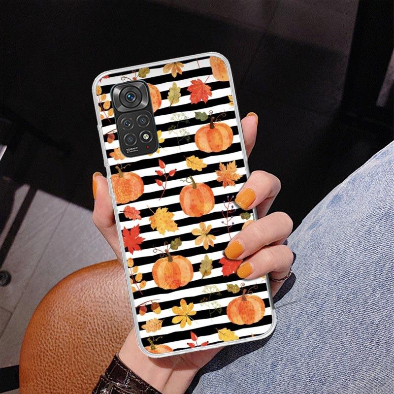 Pumpkin Happy Fall Autumn Phone Case For Xiaomi Redmi Note 15 14 13 12S 12 11 Pro Plus 14S 11S 11E 10 10S 11T 5G Personalized Co
