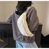 Cloth Nylon Fanny Packs Solid Color Crossbody Waist Pack Casual Chest Bag  Travel
