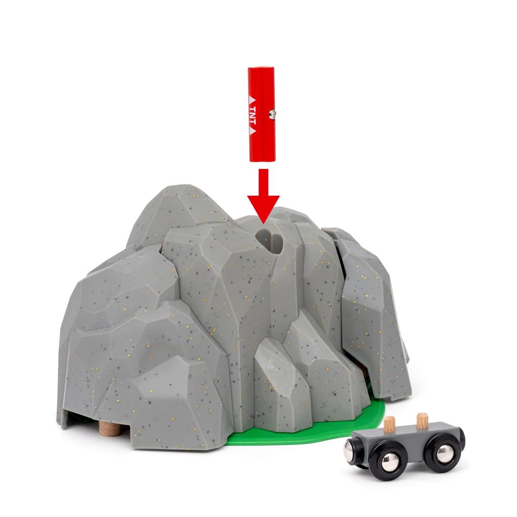 BRIO Dynamite Tunnel 36044 (Vehicle Set, Scenery Parts, Tunnel) Ages 3+