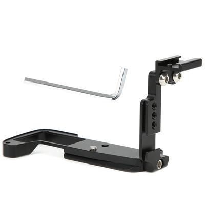 Quick Release L Plate Hand Grip Bracket with for ARCA Interface Cold Shoe Seat for Olympus