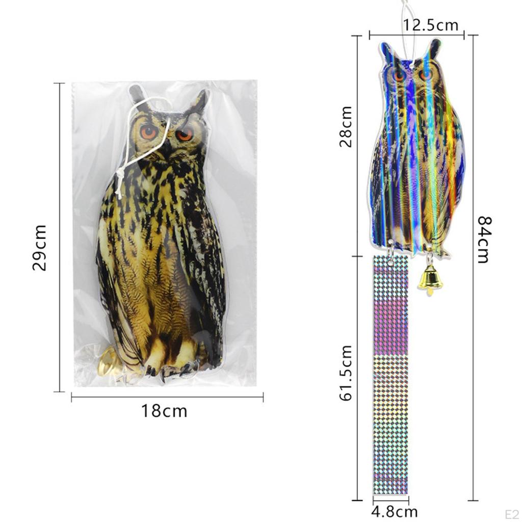 Effective Bird Deterrents - Solar Scarecrow with Owl Decoy for Gardens