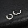 CZ Huggie Hoop Earrings for Women, Tiny Cartilage Hoops Sparkling Cubic Zirconic Simple Stacking Earrings for Multiple Piercings