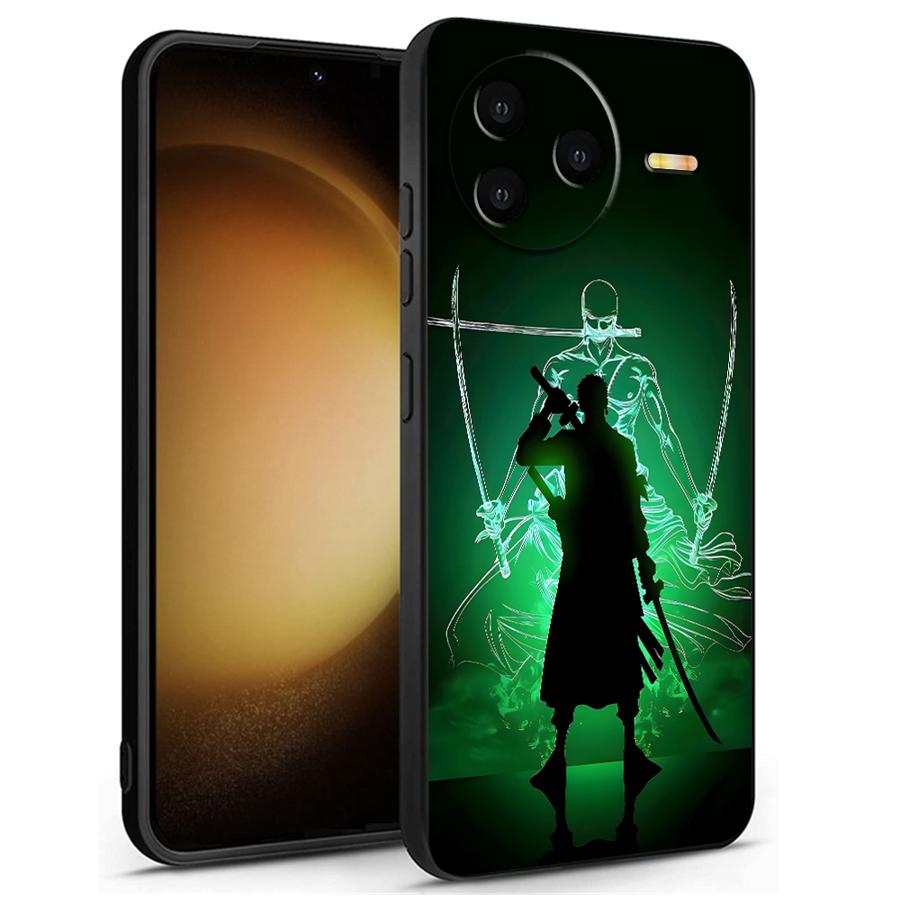 One Piece Cool Green Zoro Black Soft Phone Cover Case for Xiaomi Redmi A5 13C A4 14C A3 9 A1 A2 Plus K40 K80 Pro 10 12C