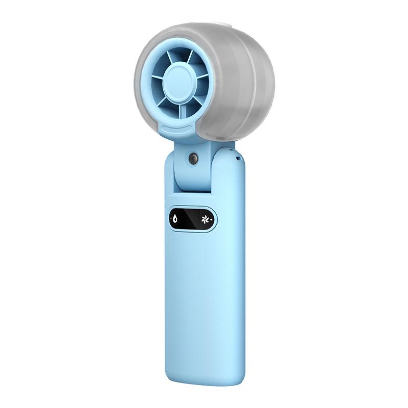 Portable Folding Turbo Fan with High-Speed Cooling & Neck Strap 55x55x167mm