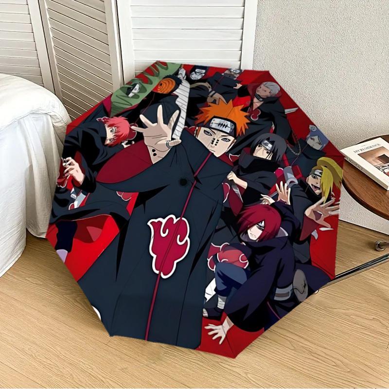 

1pc Akatsuki, [Automatic Folding Umbrella] Durable Iron Frame & Rod, Portable Folding, All Seasons, Home Travel Outdoor, Makes a Great Holiday Gift yy