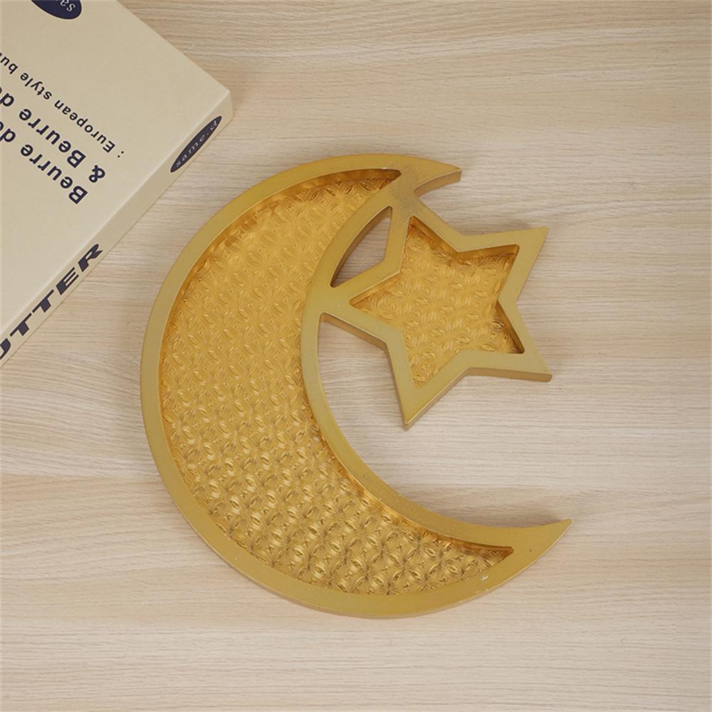 Star Moon Crafts Decoration Home Wooden Festival Decoration Fruit Tray Home Ethnic Crafts Decoration Serving Tray