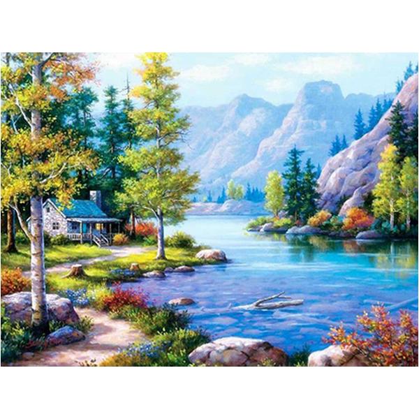 Diamond Painting Full Drill Mountain Diamond Mosaic Landscape Mosaic Kits Home Decoration Wall Paste