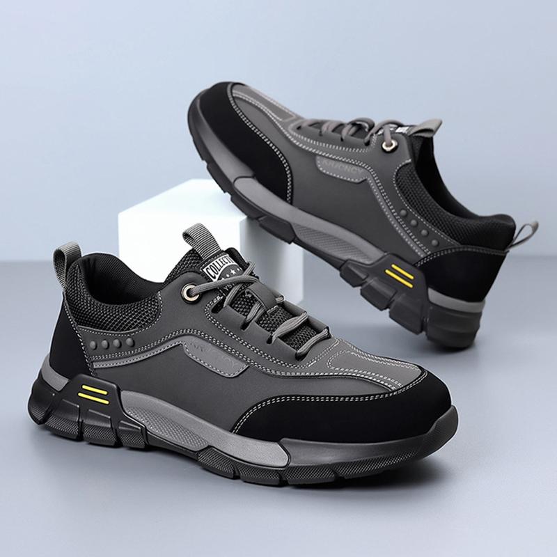 Men Leather Casual Shoes Outdoor Men's Casual Sneakers Male Comfort Lace Up Flats Sneakers Platform Concise Walking Men's Shoes