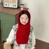 Solid Color Retro Children's Hats Knitted Knitted Hat Hoodie Baby Shawl Scarf  Children's Wear