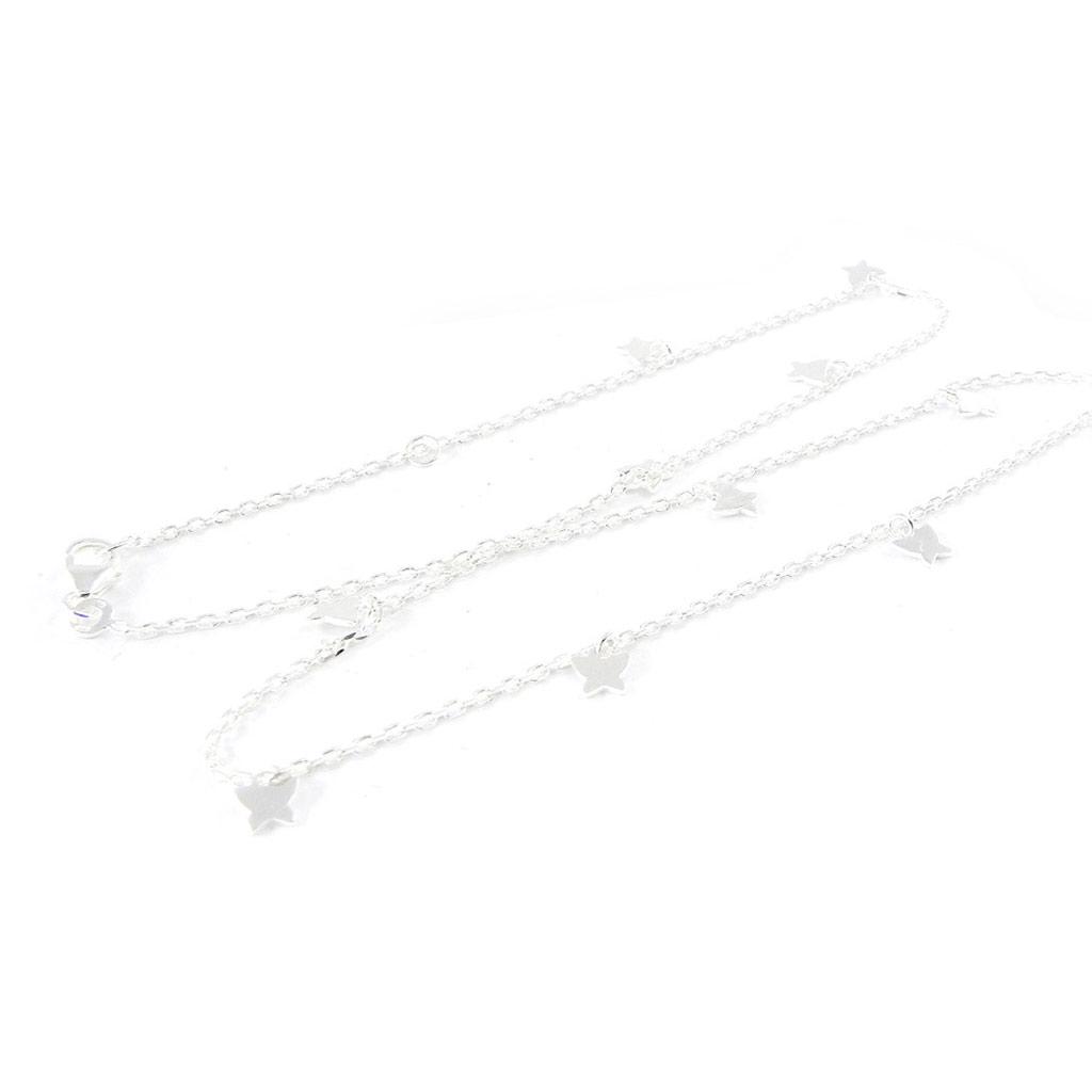 Les Trésors De Lily [H8228] - Collier Argent 'Papillons' argenté (rhodié) - 5x5 mm