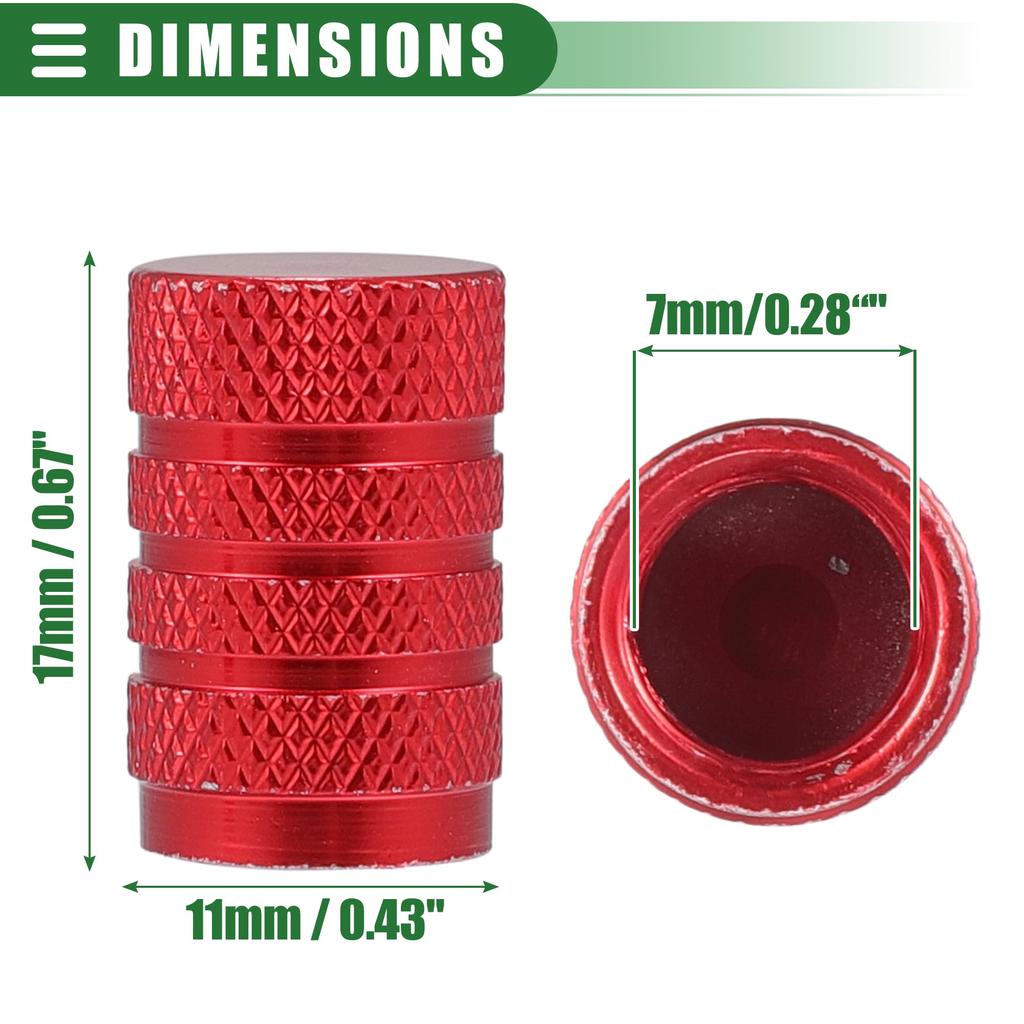 ACROPIX 5Pcs Universal Tire Valve Stem Caps Valve Stem Covers for Car SUV Motorcycle