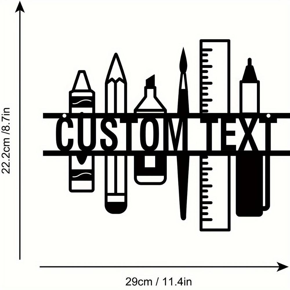 Металлическое Настенное Искусство Подарок Учителю Школьное Украшение Скульптура