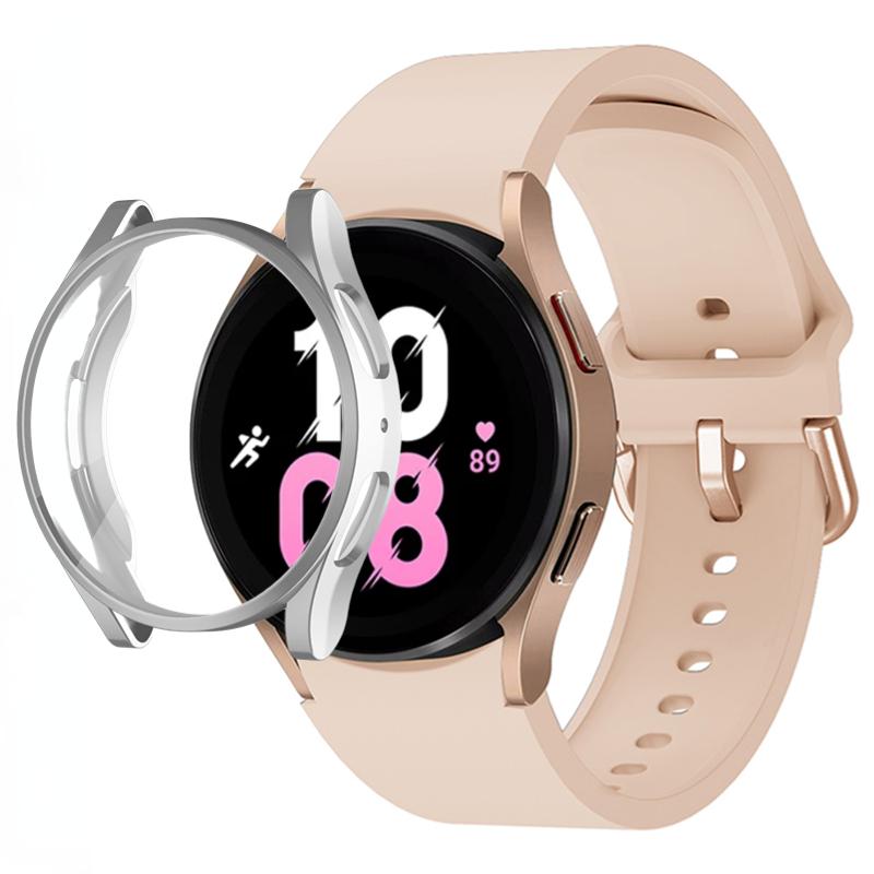 Silicone Strap+TPU Case for Samsung Galaxy Watch 5 44mm 40mm/4 44mm 40mm Sport Wristband for Samsung Watch 5/4 Protective Shell