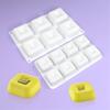 Mousse-Kuchen-Dekorationsformen Silikonformen Ovale Quadratische Schokoladenformen Feiertags-Dessert-Kuchenbackwerkzeug Antihaftbeschichtet