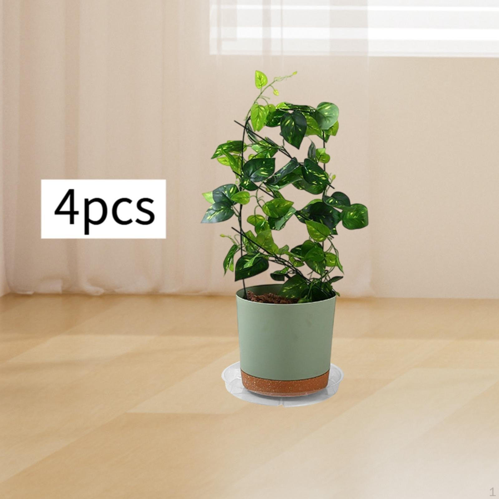 

4 Pack of Round Trays for Plant Pot Drainage 8inch