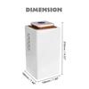 65W 2.7L  Air Moisture Low Noise Dehumidifier Mini Air Dehumidifier Electric Dehumidifier for Home Damp Garage 190 x 190 x 370 mm