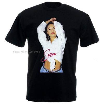 New Rare  Selena Quintanilla  T Shirt Top  Black Usasz  Limmited Edition Unisex Cotton Tees Tops Anime Harajuku Streetwear