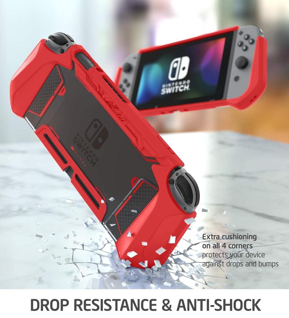 Mumba Nintendo Switch Case Ochranný kryt TPU Grip Dokovatelné příslušenství Kompatibilní s Nintendo Switch a ovladačem Nintendo Joy-Con [řada Blade]