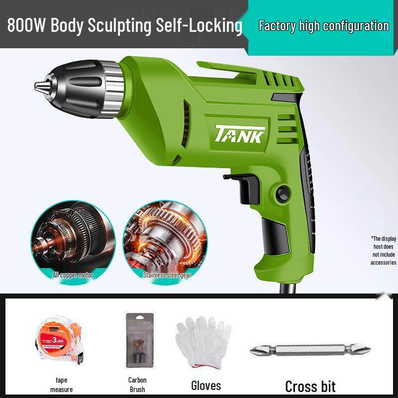 

220V Corded Impact Hand Drill - Multi-Function Electric Pistol Drill Tools