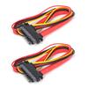 10pcs Sata Cable 7+15Pin Male to Female 22 Pin Data Power Extension Cable for External Hard Disk Data Transmission