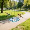 USB-Powered Fountain Bird Bath Hanging Bird Bath Fountain Outdoor Hummingbird Feeder Bath Bowl Attracts Wild Birds for Garden Decoration