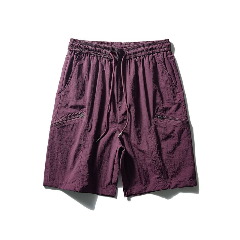 Outdoor Sports Quick-Drying Functional Workwear Shorts Men s Summer Nylon Men Casual Fifth Pants Export Men s Trousers Purple 2XL