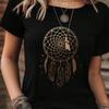 Dreamcatcher Printed Women's O-neck T-shirt Summer Daily Casual Women's Short-sleeved Top Outdoor Street Women's Fashion T-shirt