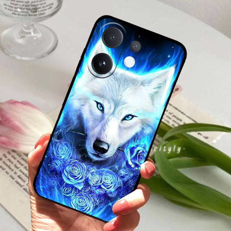 For VIVO V60 T4Pro 5G Case Cool Wolf Lion Painted Silicone Soft TPU Phone Cover Coque For VIVO T4 Pro VIVOV60 Back Bumper V2510