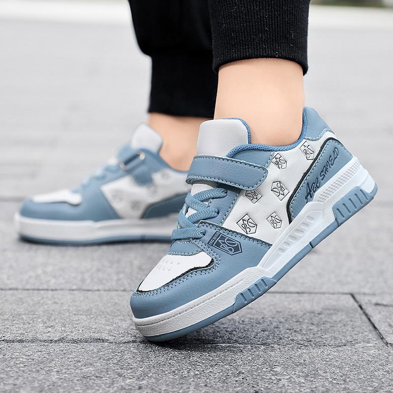 Children's Classic Fashion Versatile Velcro Thick Bottom Low Top Casual Board Shoes Outdoor Casual Sports Shoes 28-39