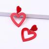 Heart Drop Earrings for Women Girls  Geometric Love Dangle Earring Jewelry Valentine's Day Gifts