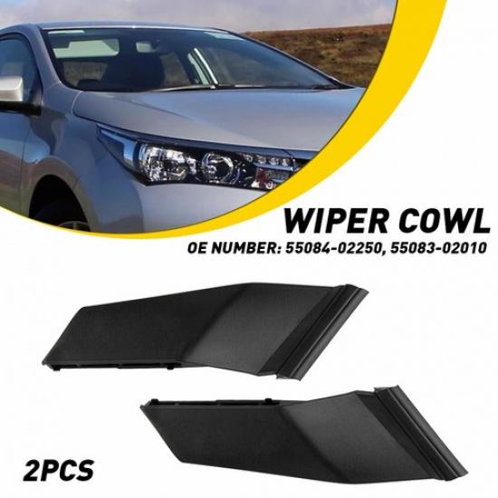 For Toyota Corolla 2014- Pair Windshield Wiper Side Cowl Extension Cover EXV