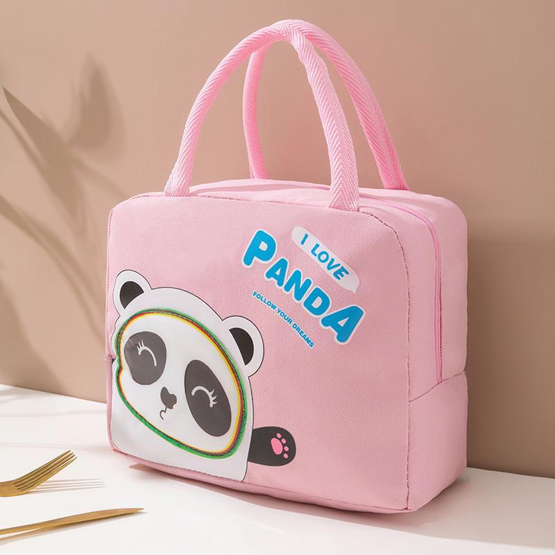 Cute Capacity Large Lunch Bag For Bento Box Cartoon Oxford Cloth Bag Lunch