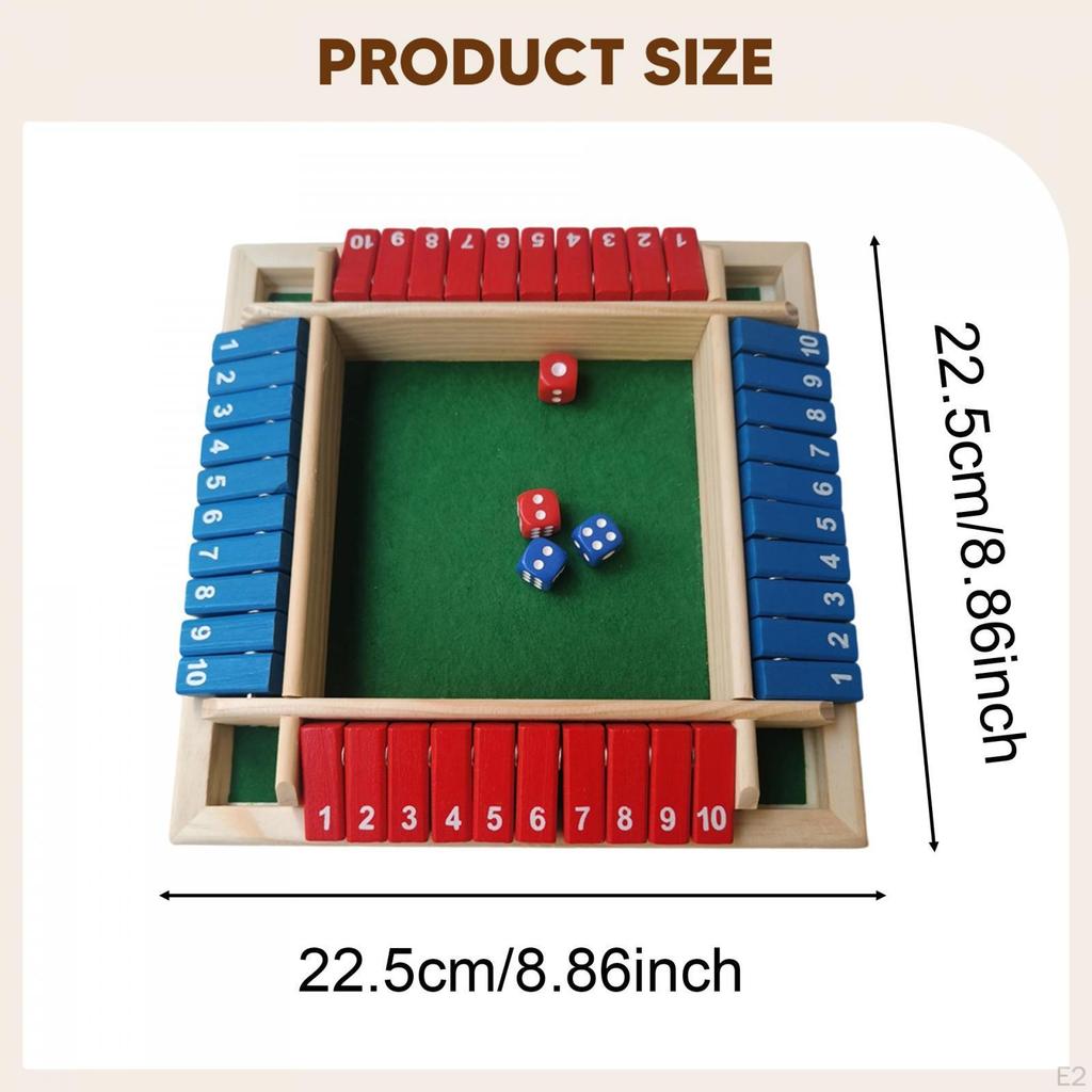 Spiel beenden Holzbrett Lustiges Tisch-Mathe-Spielzeug Zahlenlernen für Klassenzimmer Picknick Bar