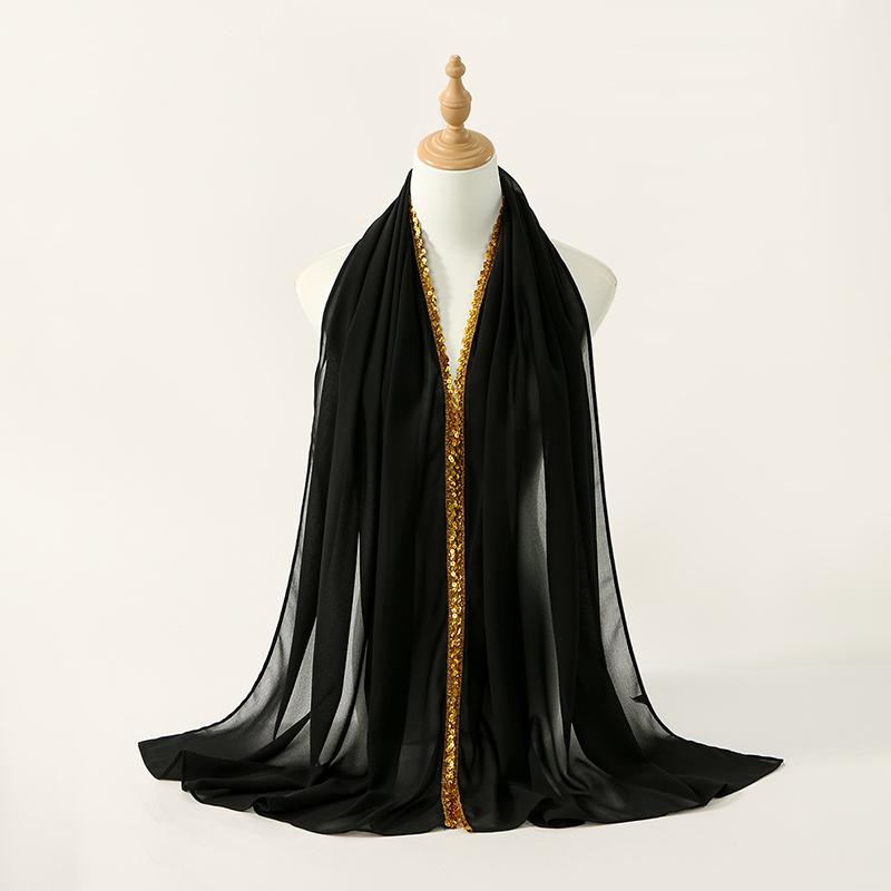 Rhinestone Modal Cotton Jersey Hijab Scarf for Women Stretch Shawl Plain Muslim Headband Fashion Solid Ramadan Female Headscarf